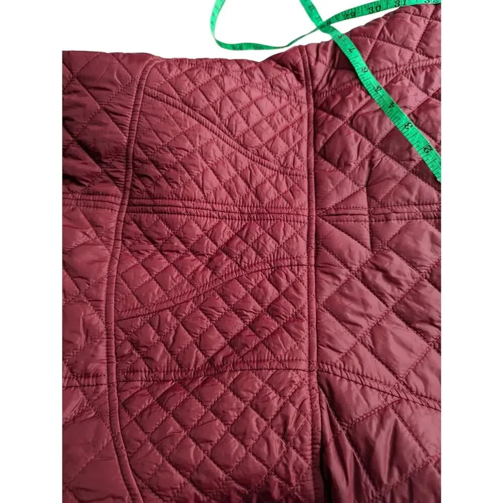 Vtge Cache Wmns M quilted jacket wine Y2K B38